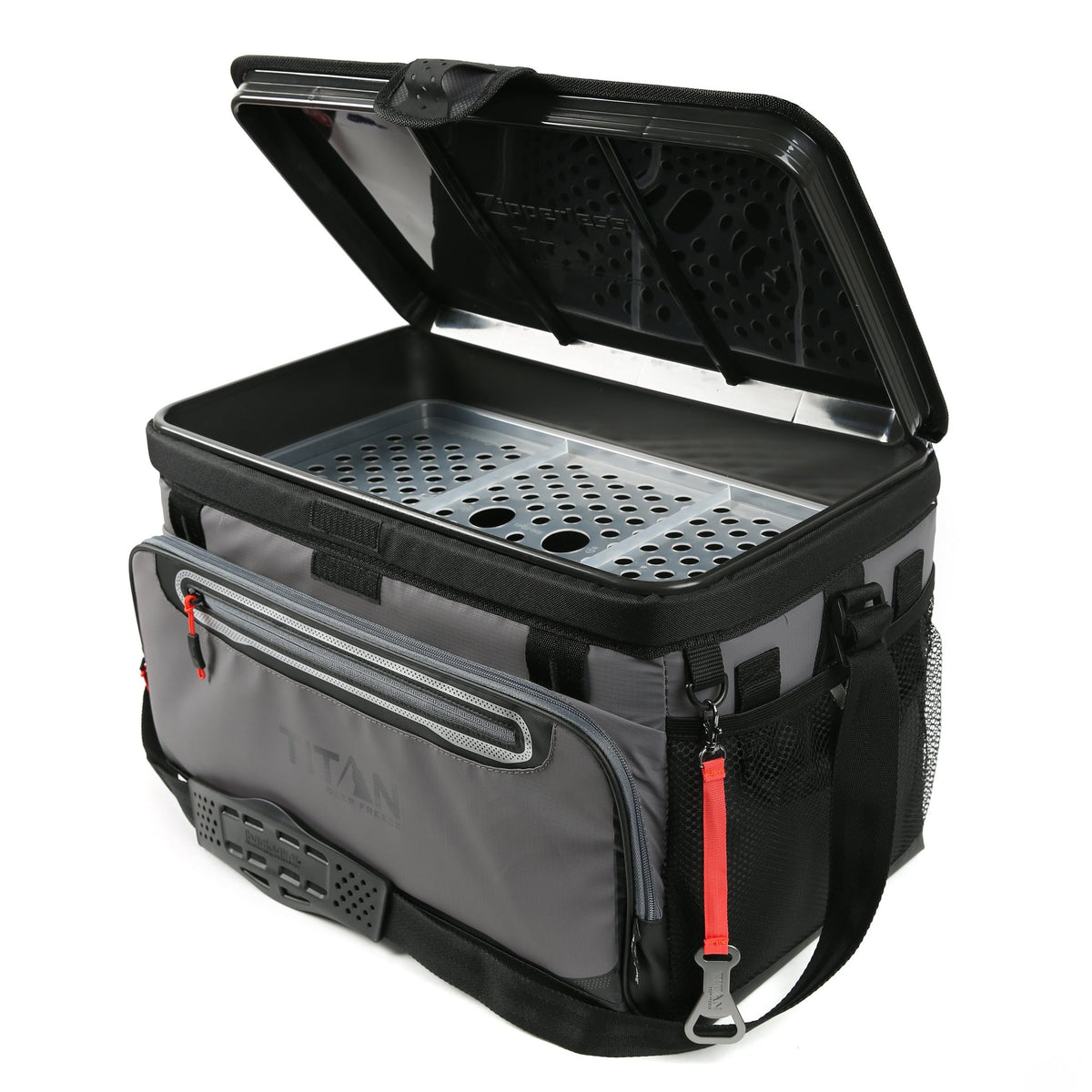 Titan Deep Freeze 48 Can Zipperless Hardbody Cooler（グレー